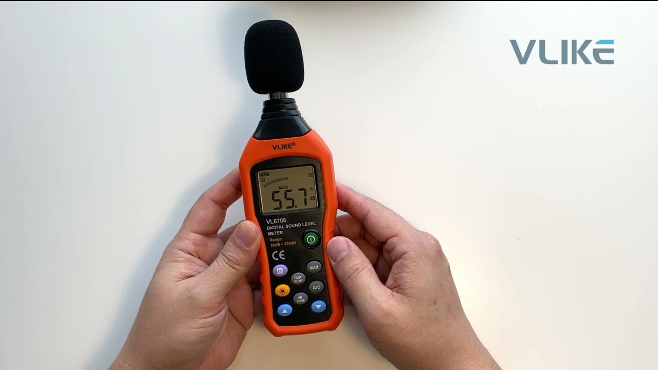 How to use a VLIKE sound meter.