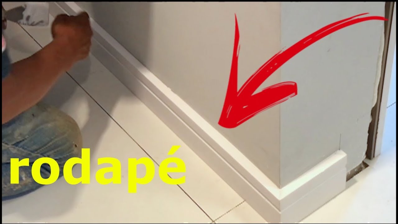 UM RODAPÉ DIFERENTE - COMO INSTALAR RODAPÉ DE POLIESTIRENO