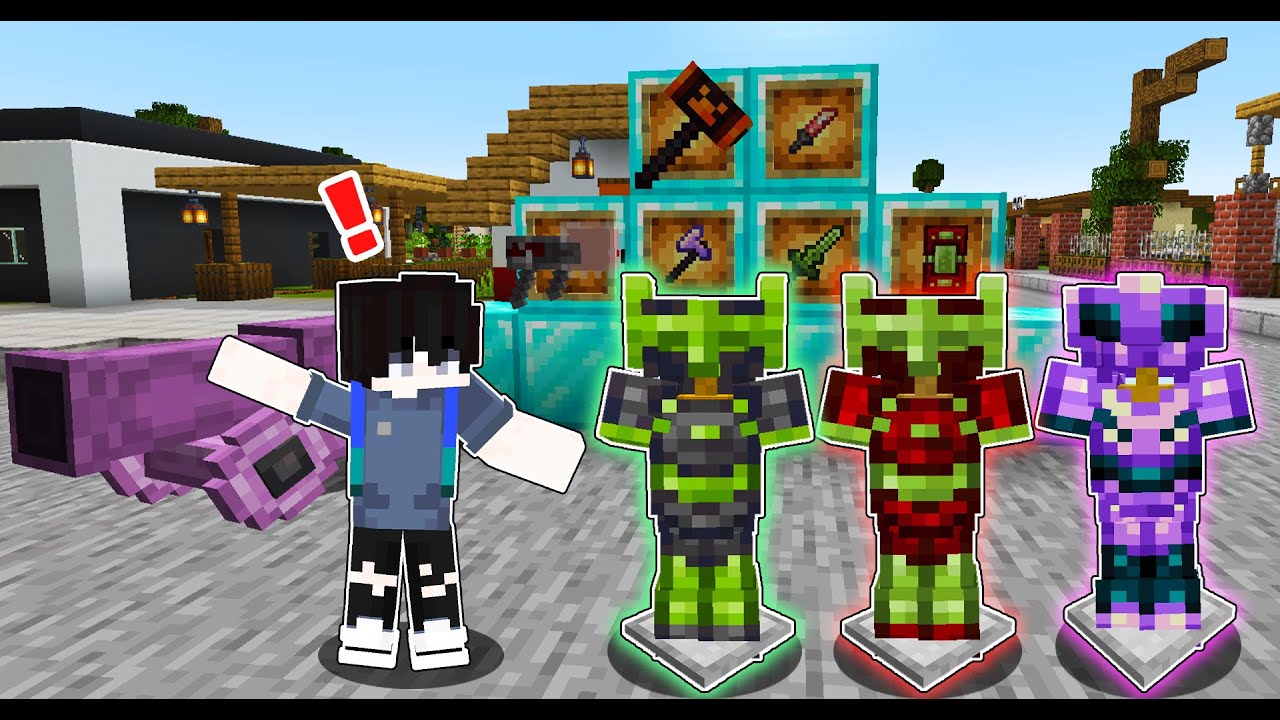 The Super ARMOR and WEAPON of Minecraft | TAROPA VILLAGE