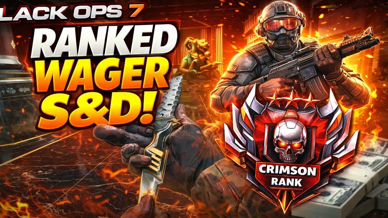 CRIMSON RANK CMG BO7 WAGERS 💰 | Ranked Play Just Dropped (S&D)