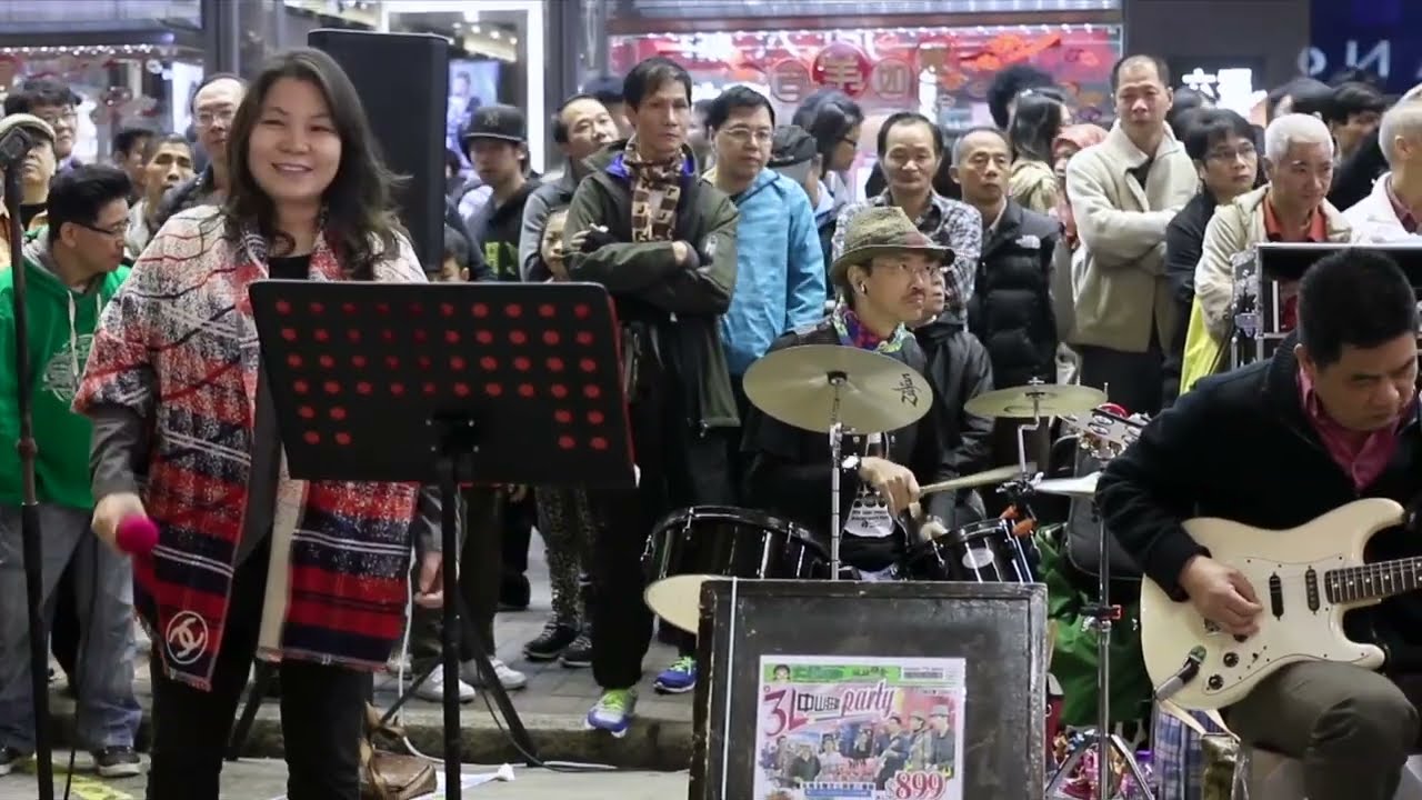 小城故事 + 一生何求 + Sailing - 3L樂隊 香港旺角街頭表演 Busking Hong Kong 150124