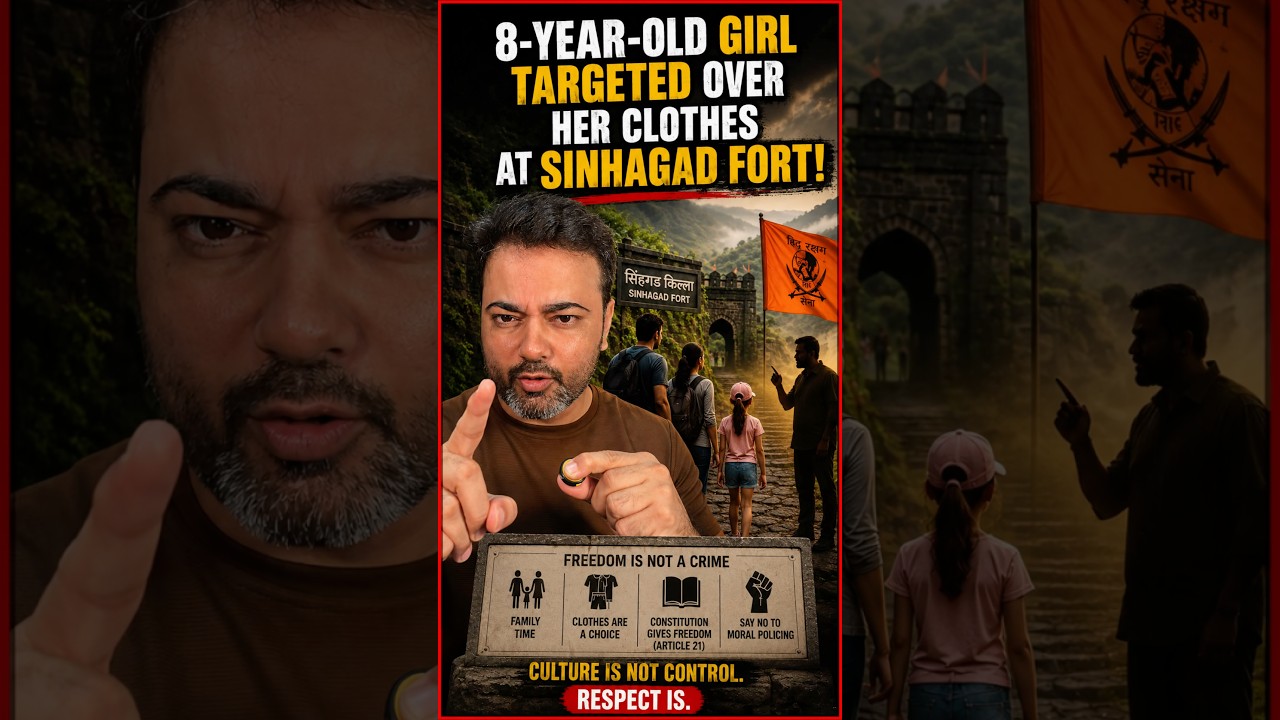 8-Year-Old Girl Targeted Over Her Clothes at Sinhagad Fort &mdash; Where Is Our Sense of Humanity? #shorts