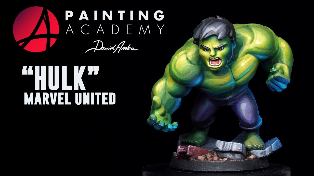 How to paint HULK Marvel United game. Chibi / Cartoon / Comic style.