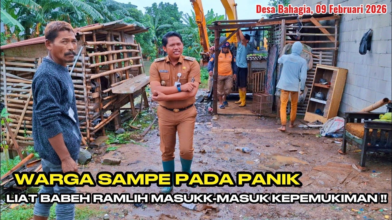 BABEH RAMLIH BIKIN WARGA DESA BAHAGIA PADA PANIK ‼️ BEKO SEGEDE GABAN MASUK PEMUKIMAN ‼️