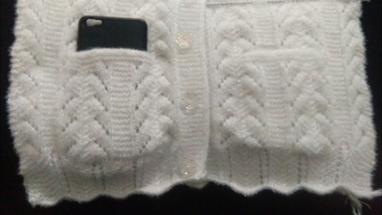 girls aur ladies cardigan part 5 front pocket Kaise banaen aur design ko kaise set Karen💖💖💖