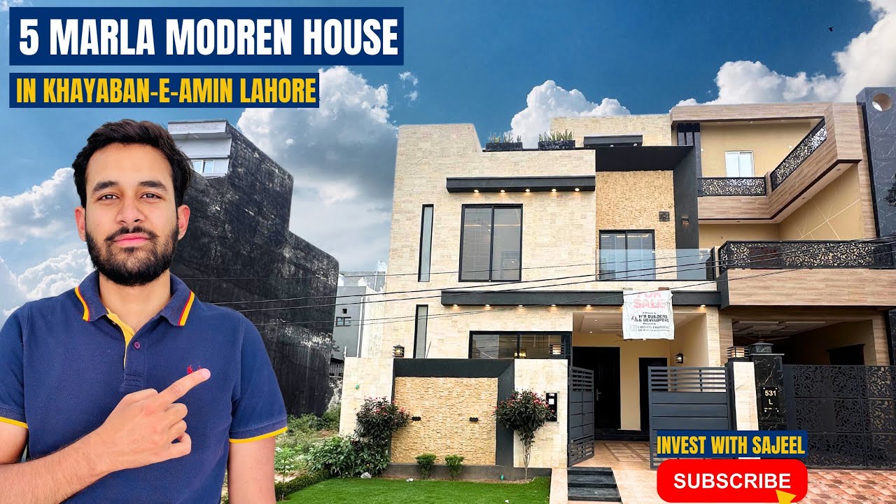 Modern 5 Marla House 🏠 in KHAYABAN-E-AMIN LAHORE “Stylish Living at its Best” #home #house