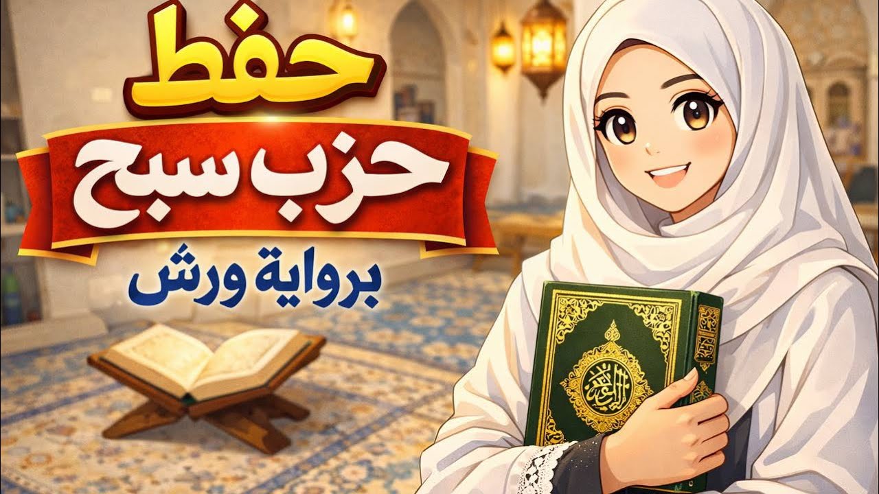 حزب سبح برواية ورش عن نافع  من سورة الأعلى إلى سورة الناس