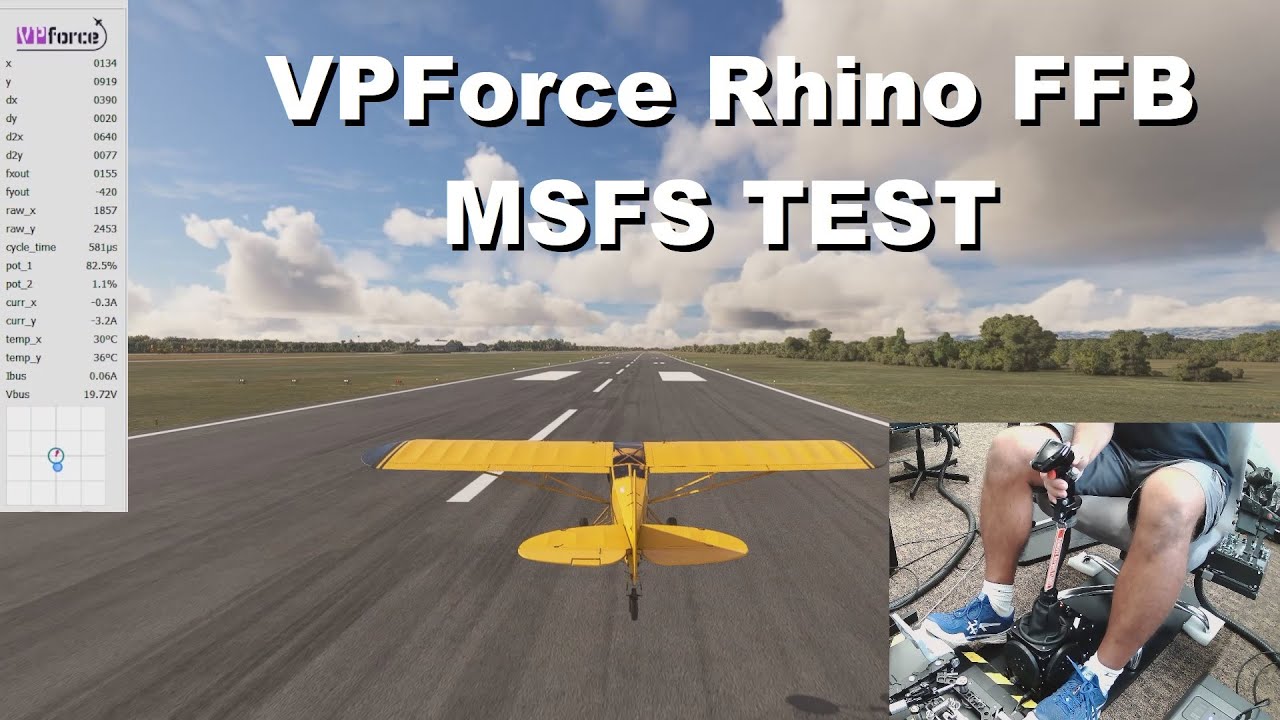 VPForce Rhino - MSFS Test - Zlin Savage Cub