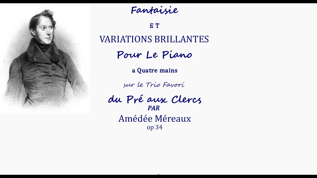 Fantaisie et variations-Op.34-Amédée Méreaux