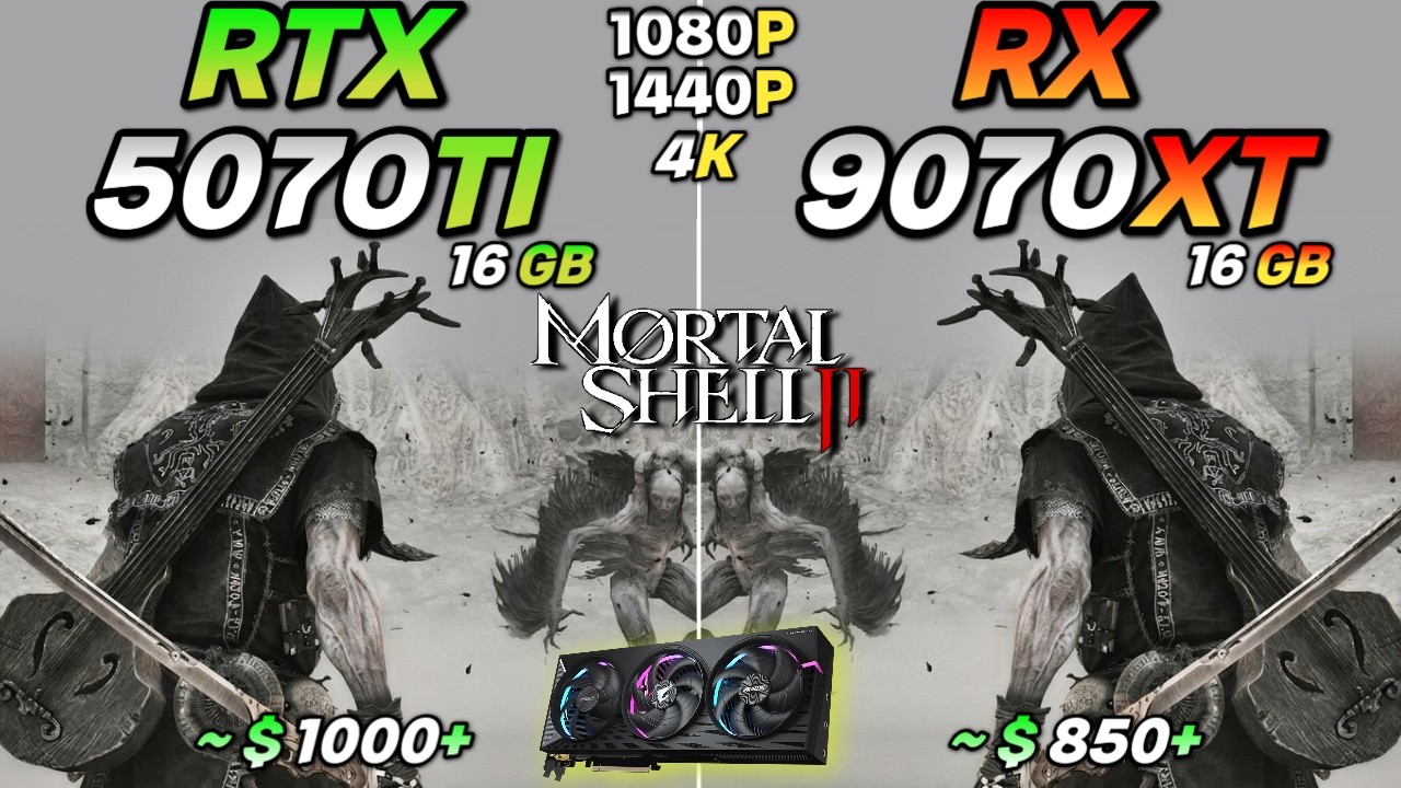 Mortal Shell 2 : RX 9070XT vs RTX 5070Ti : Which GPU Wins ?? | 1080P | 1440P | 4K