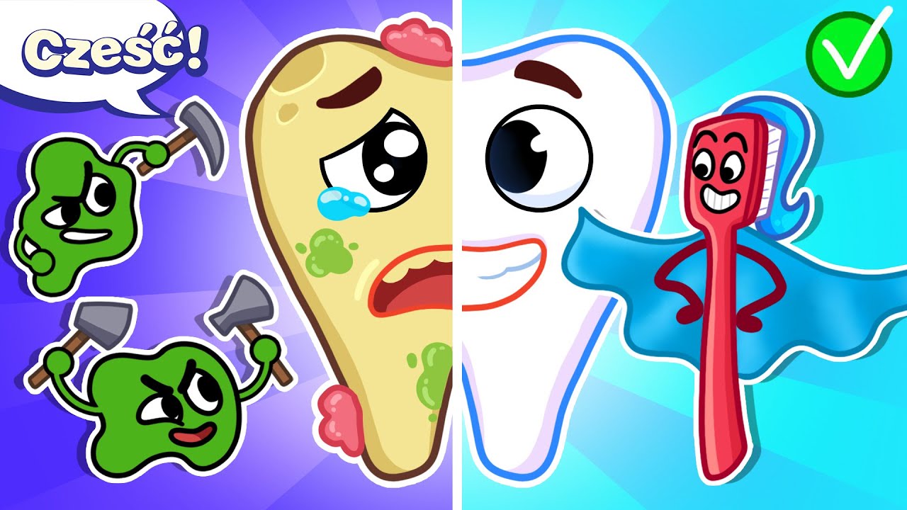 🦷🍭 O nie! Sparkle boli ząb! 🪥 Zdrowe nawyki i inne historie dla dzieci i rodziny od Fire Spike