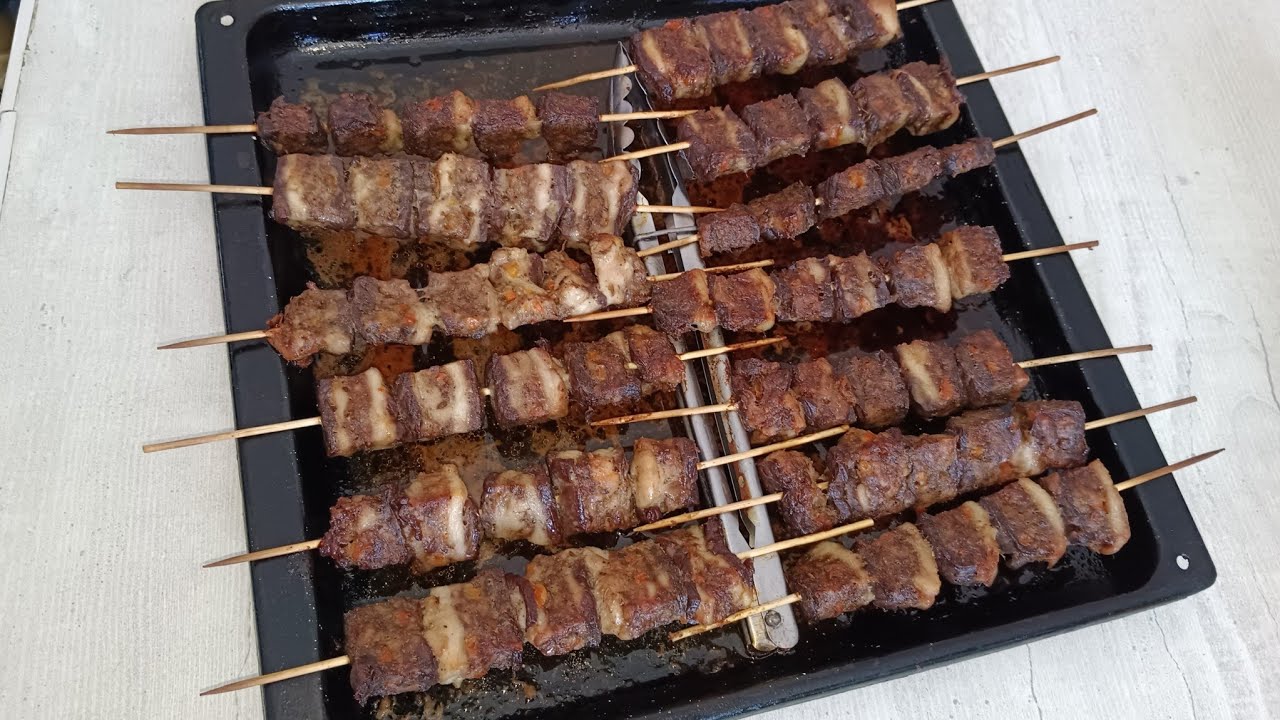 Напален шашлык.