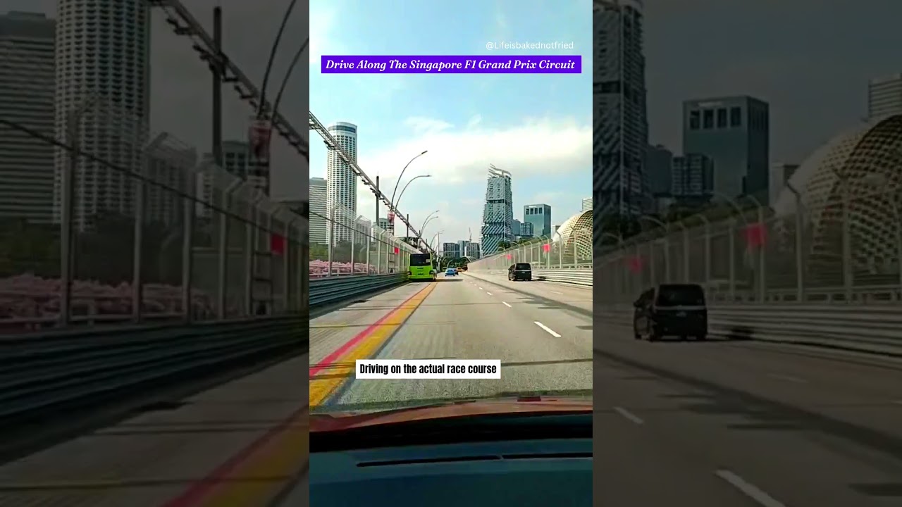 Drive Along Singapore F1 Street Circuit 🔥 🔥#f1 #formula1#race #circuit #racing #singapore #timelapse
