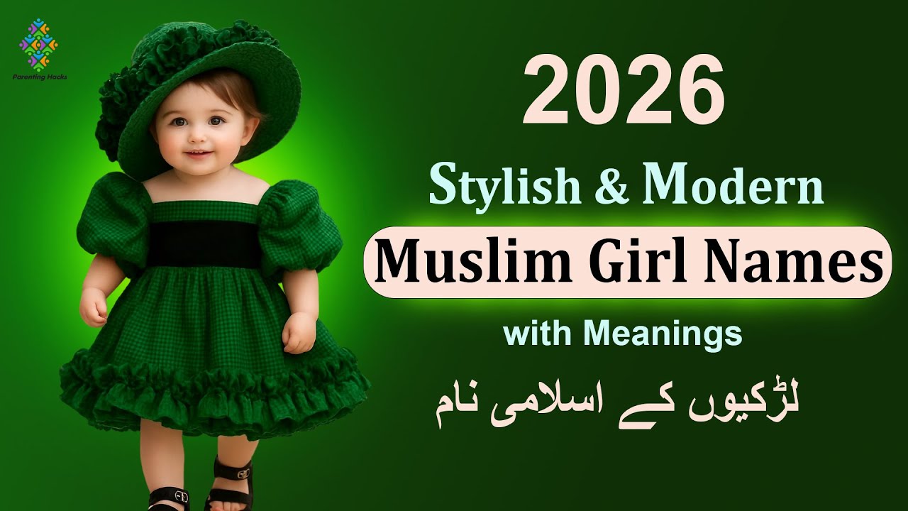 Most Stylish & Modern Muslim Girl Names with Meaning in Urdu/ Hindi 2026 | muslim ladkiyon ke naam
