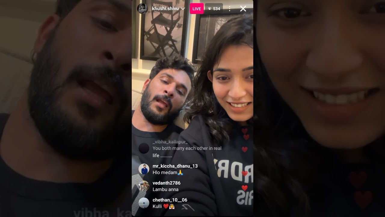 Today's live video of dileep and khushi