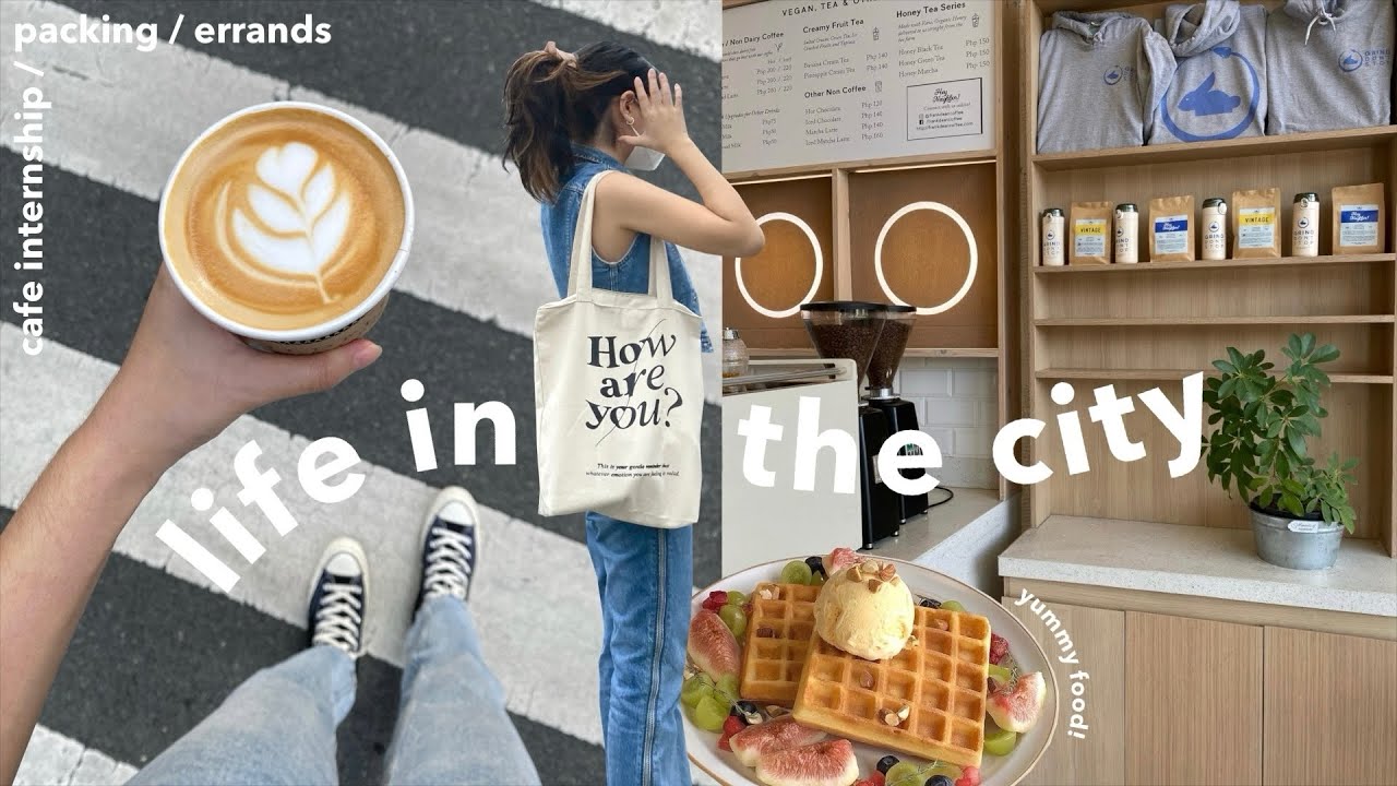 life in the city | cafe internship, productive day & lockdown errands ☕️
