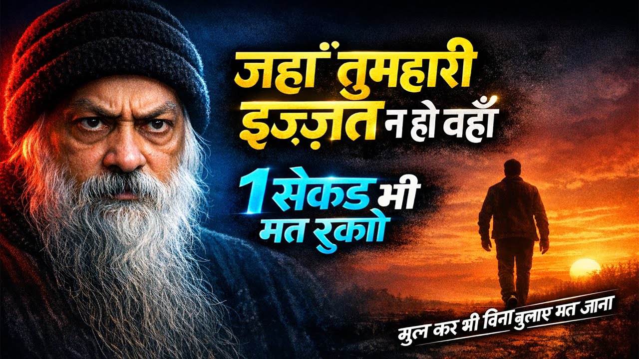 OSHO - जहाँ तुम्हारी इजात न हो वहाँ1 sec भई मत रुको भूल कर भी बिना बुलाय मत जाना OSHO HINDI