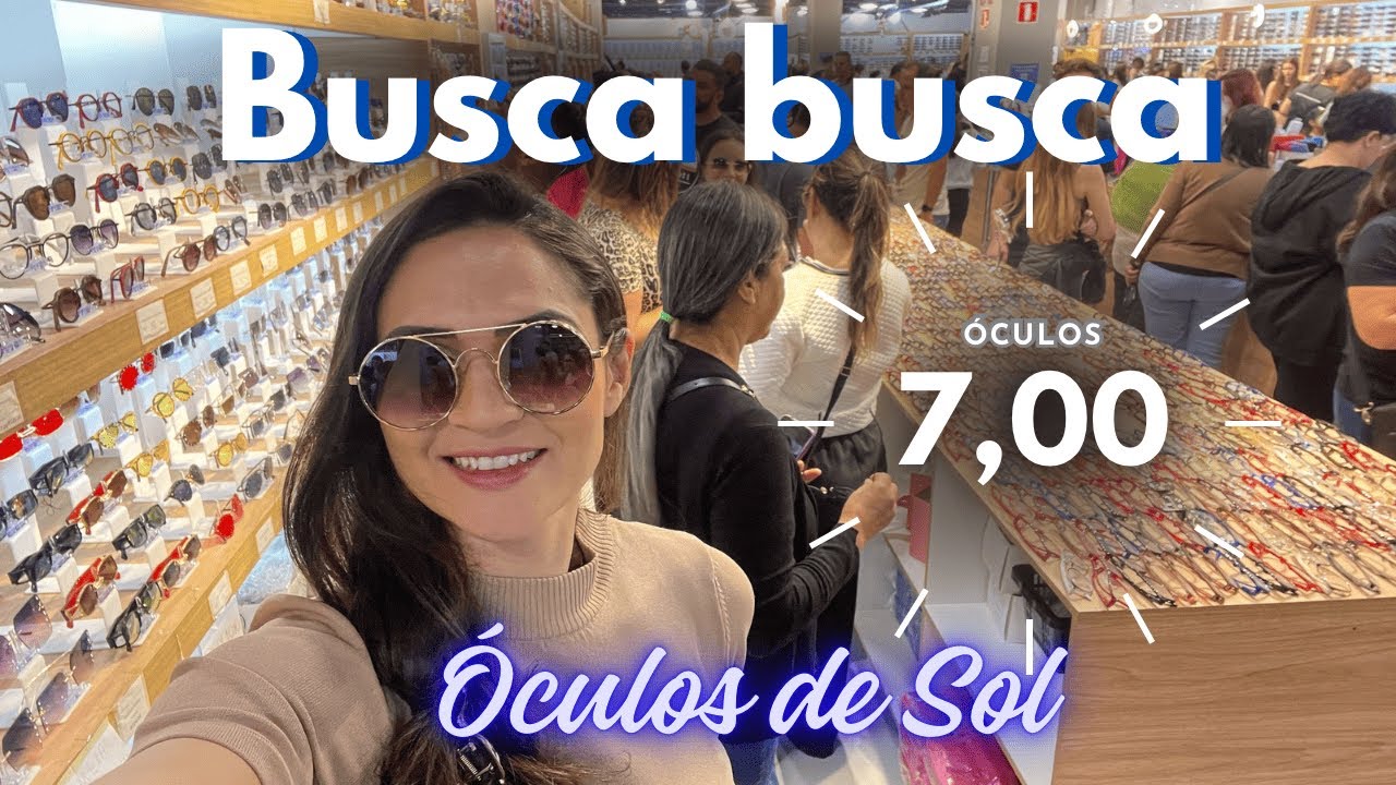 R$ 7,00 ÓCULOS de SOL no BUSCA BUSCA - Muito BARATO - Adulto e Infantil #brás #buscabusca