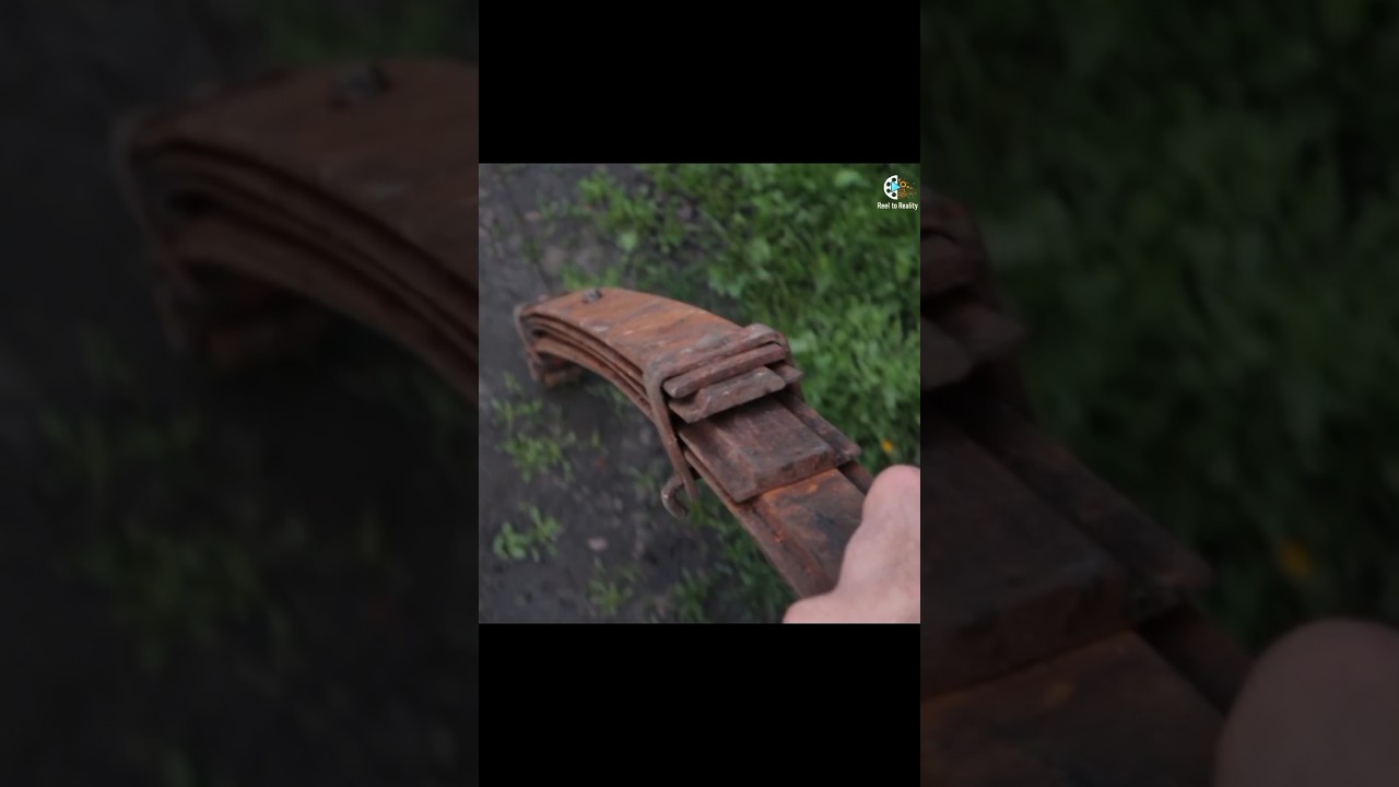 Making a SURVIVAL BOW from a Rusted LEAF SPRING