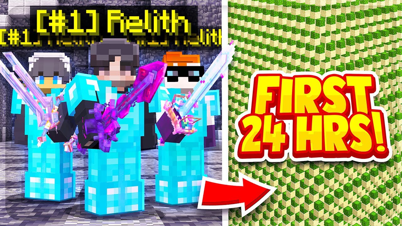 OUR *INSANE* FIRST 24 HOURS ON MINECADIA! | Minecraft Factions | Minecadia [1]