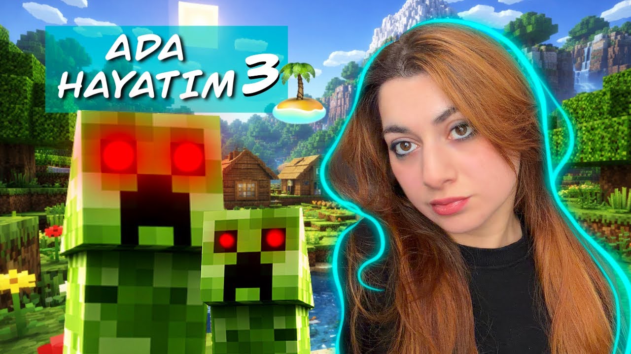 ADA HAYATIM 🏝️ Creeper sinir etti!!!😡 #minecraft 