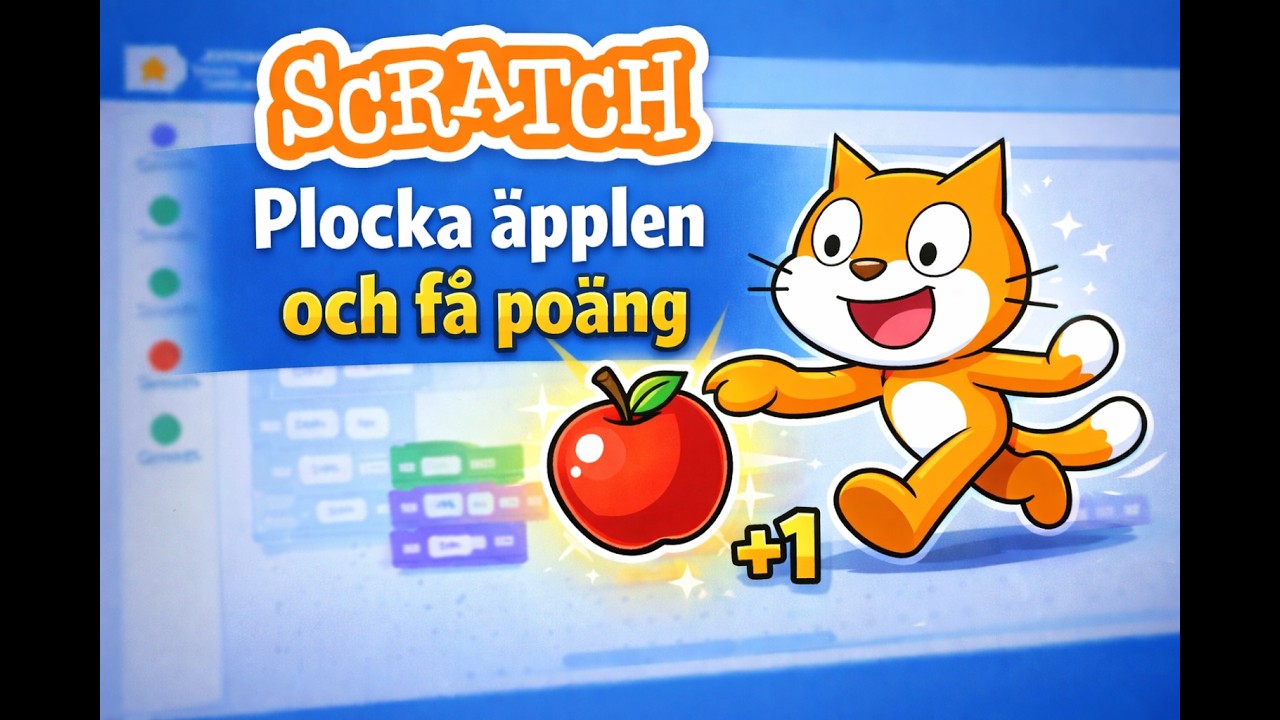 Scratch - Plocka äpplen och få poäng