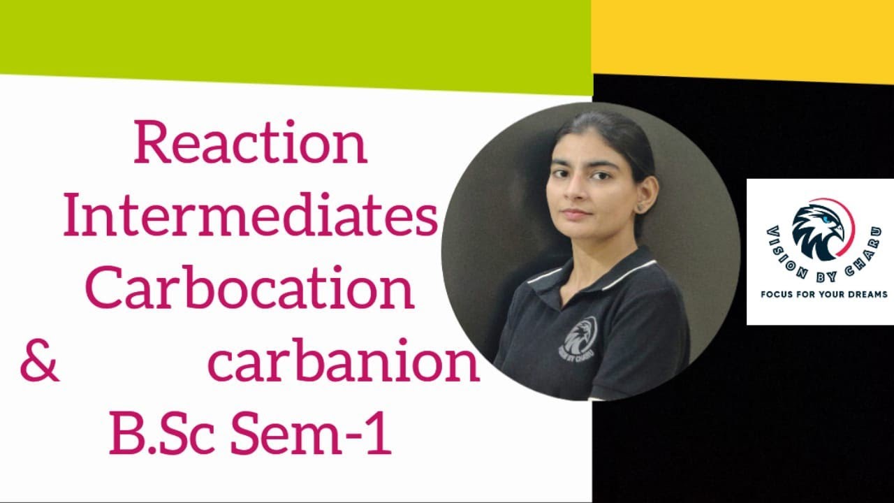B.Sc Sem-1|Reaction Intermediate:- Carbocation/Carbonium ion,Carbanion with examples|Charu Sharawat