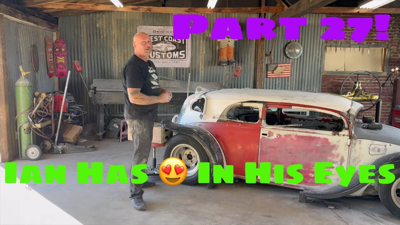 Part 27! Full Custom Ian 1968 Kustom VW Ford Model A Fender Mockup And Windows 😍