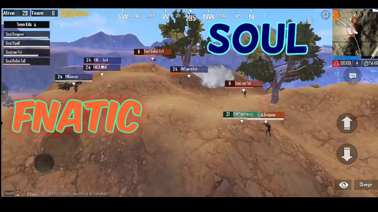 Soul vs Fnatic & ETG Browlers 4v4 fight | Soul on fire | Pubg mobile