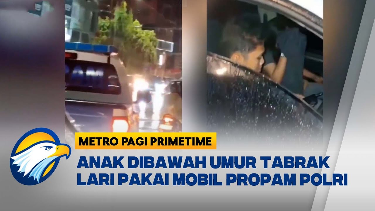Viral! Mobil Dinas Propam Polri Dikemudikan Sepasang Anak di Bawah Umur