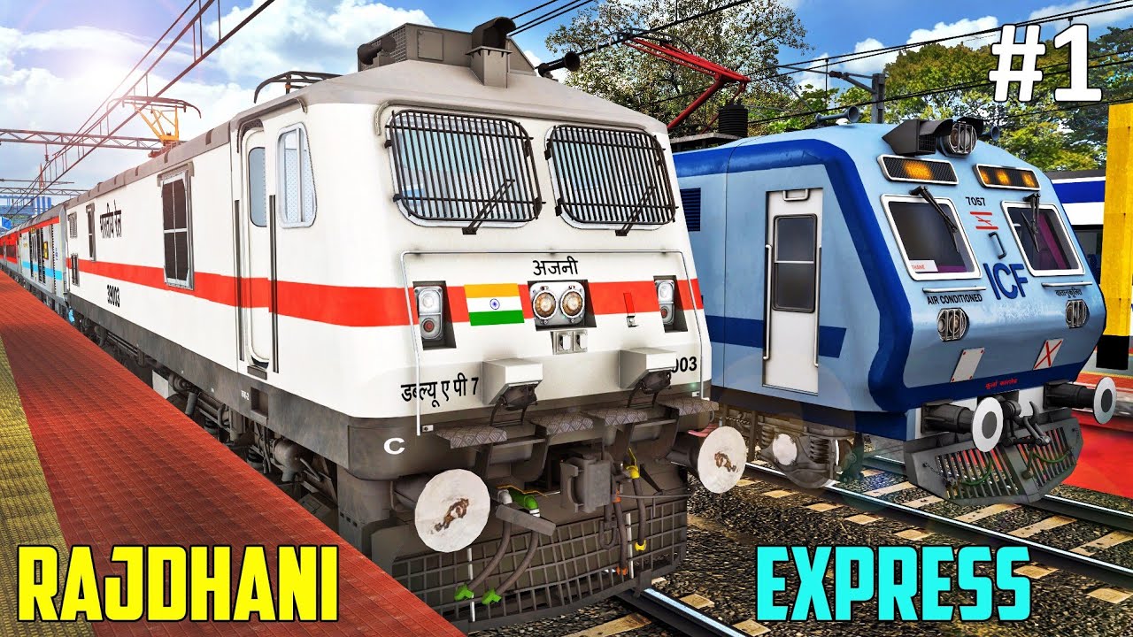CR Rajdhani Express in Train Simulator | PARALLEL RACE | PC FHD GAMEPLAY : IR-MSTS 🔥
