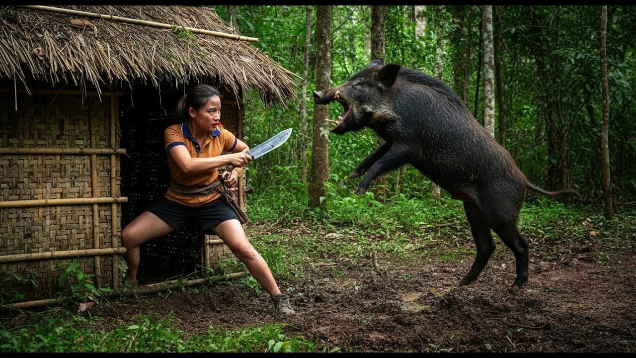 Primitive Survival Girl: Crafting a Powerful Survival Bow & Setting Advanced Wild Boar Traps