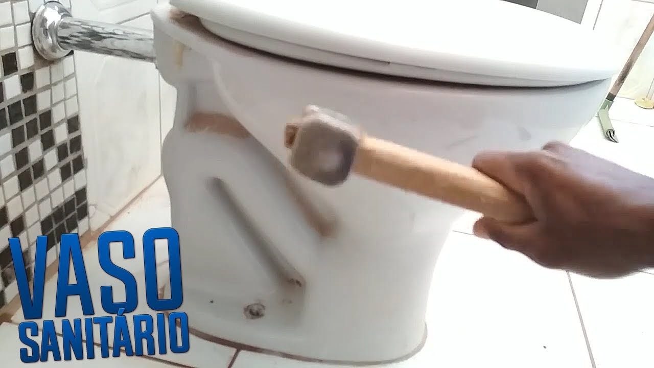 como troca a bacia do vaso sanitário.