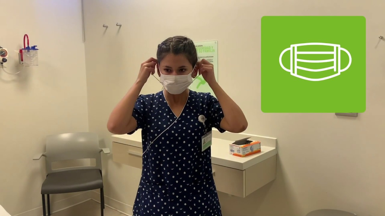 Correcto uso y retiro de mascarilla quirúrgica