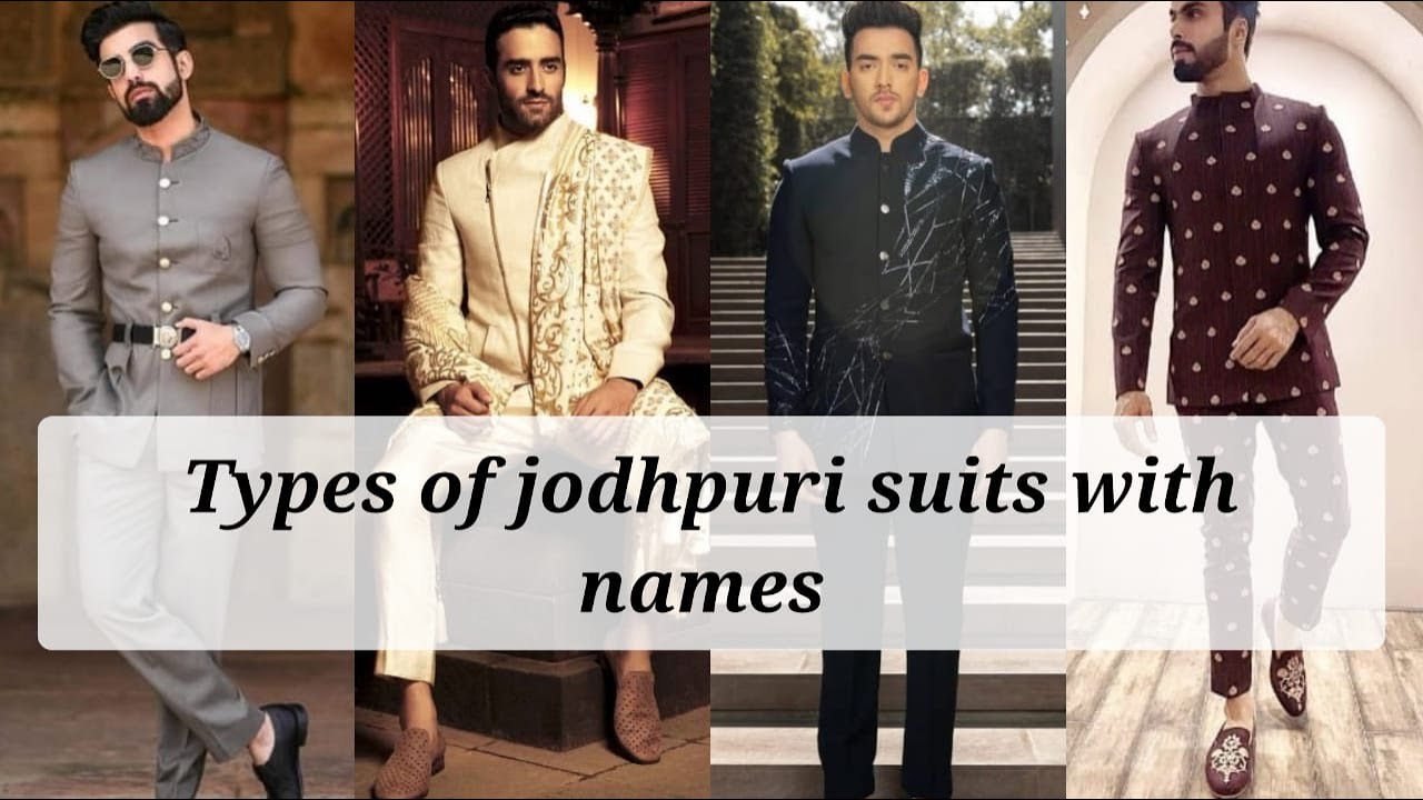 Different types of jodhpuri suits for men with names || Stylin' Net