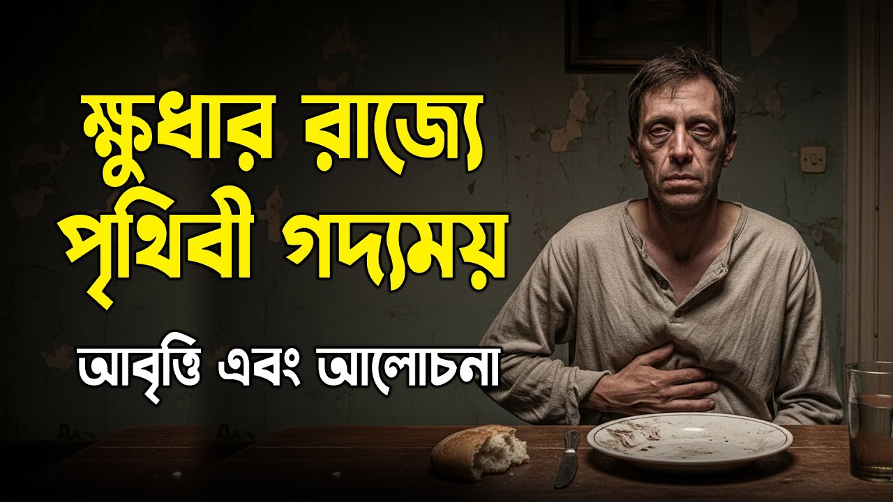 ক্ষুধার  রাজ্যে পৃথিবী গদ্যময় || আবৃত্তি এবং আলোচনা || Hunger || Humanity, and the Loss of Poetry