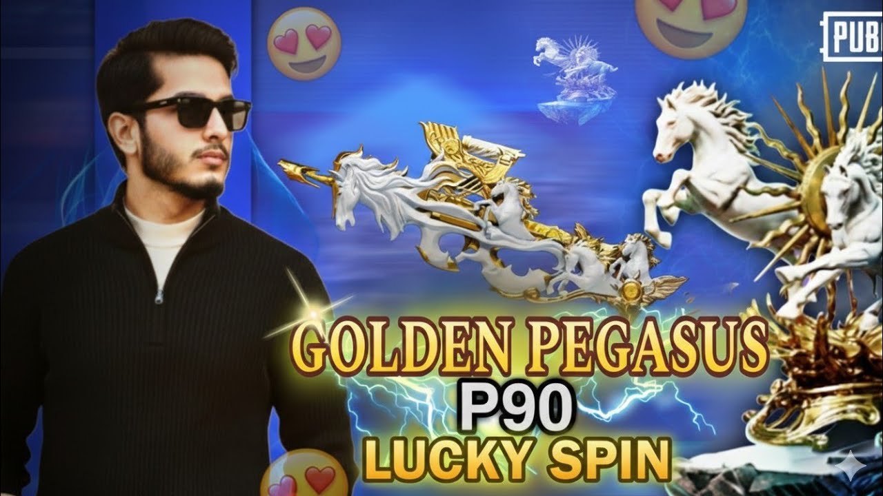 Golden Pegasus P90 😱 Level 7 || Lucky Spin Create Opening || Pubg Mobile