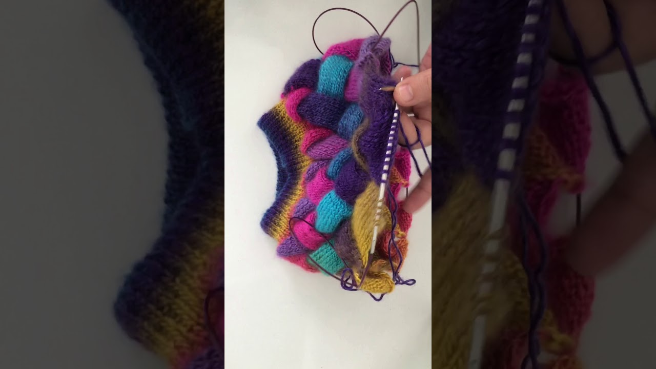 Entrelac hat&sepet örgüsü şapka 4-)