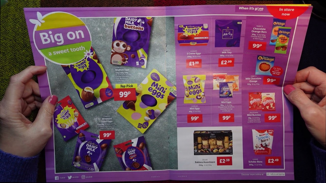 ASMR | Latest Lidl Weekly Sales Circular! Whispered Gum Chewing Browsing Chatty Ramble