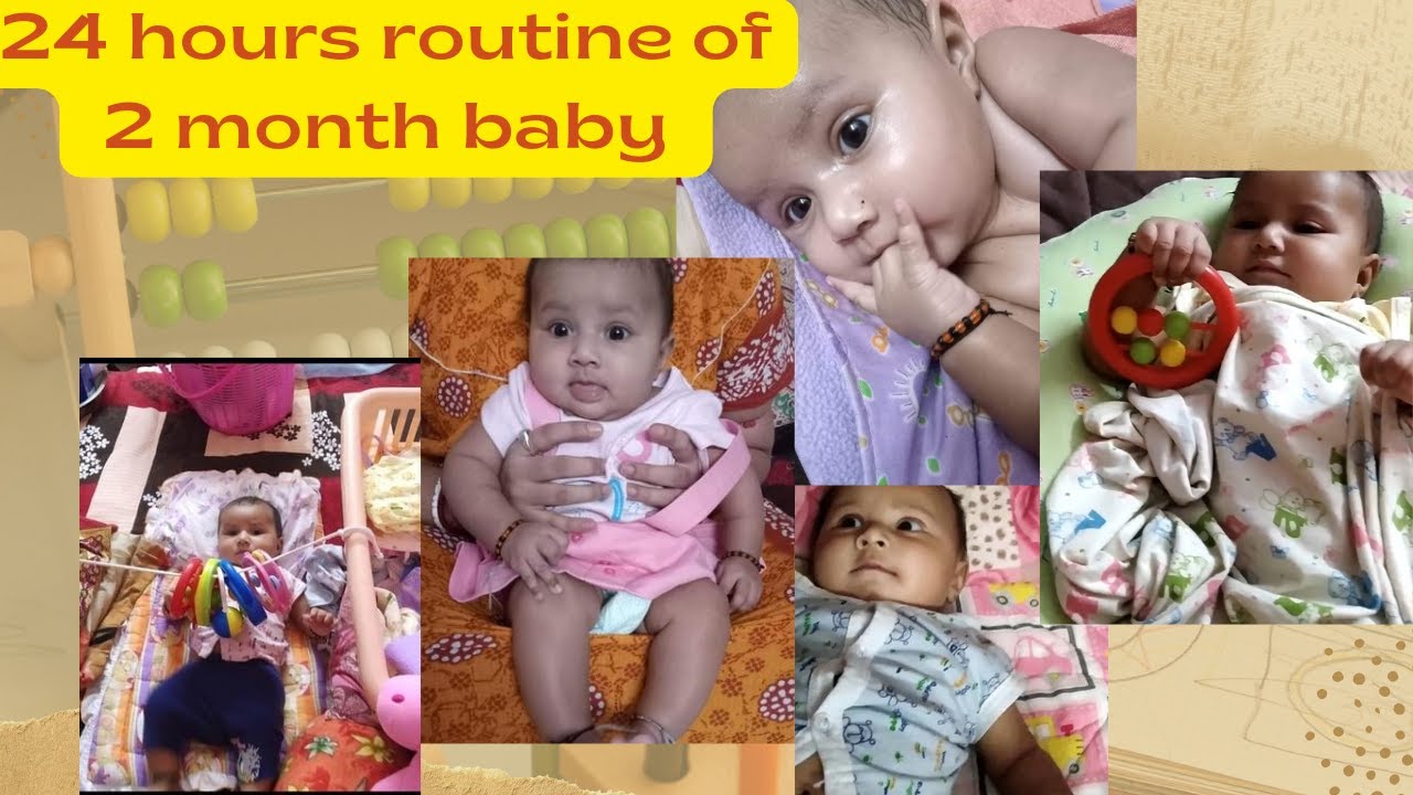 2 month old baby full day routine /My baby full day routine/24 hours routine