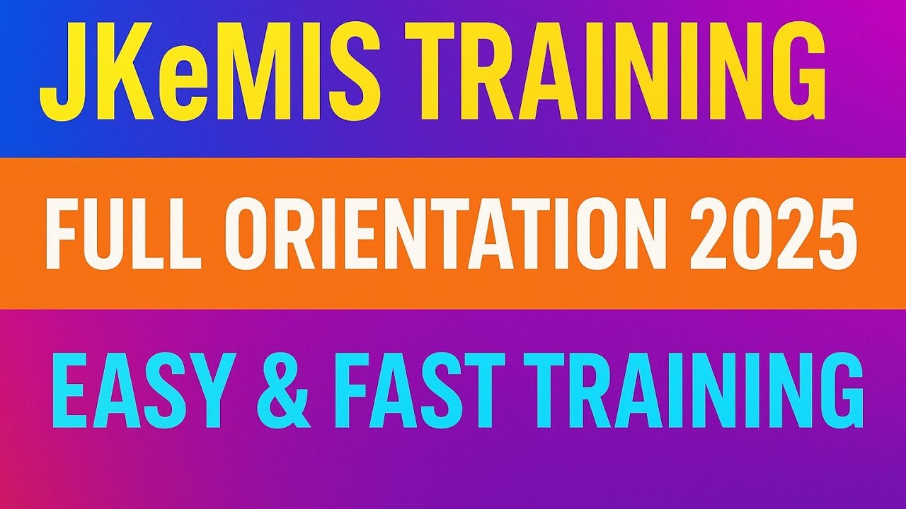 #JKeMIS Full Orientation | Complete Guide for Teachers & Schools&rdquo;