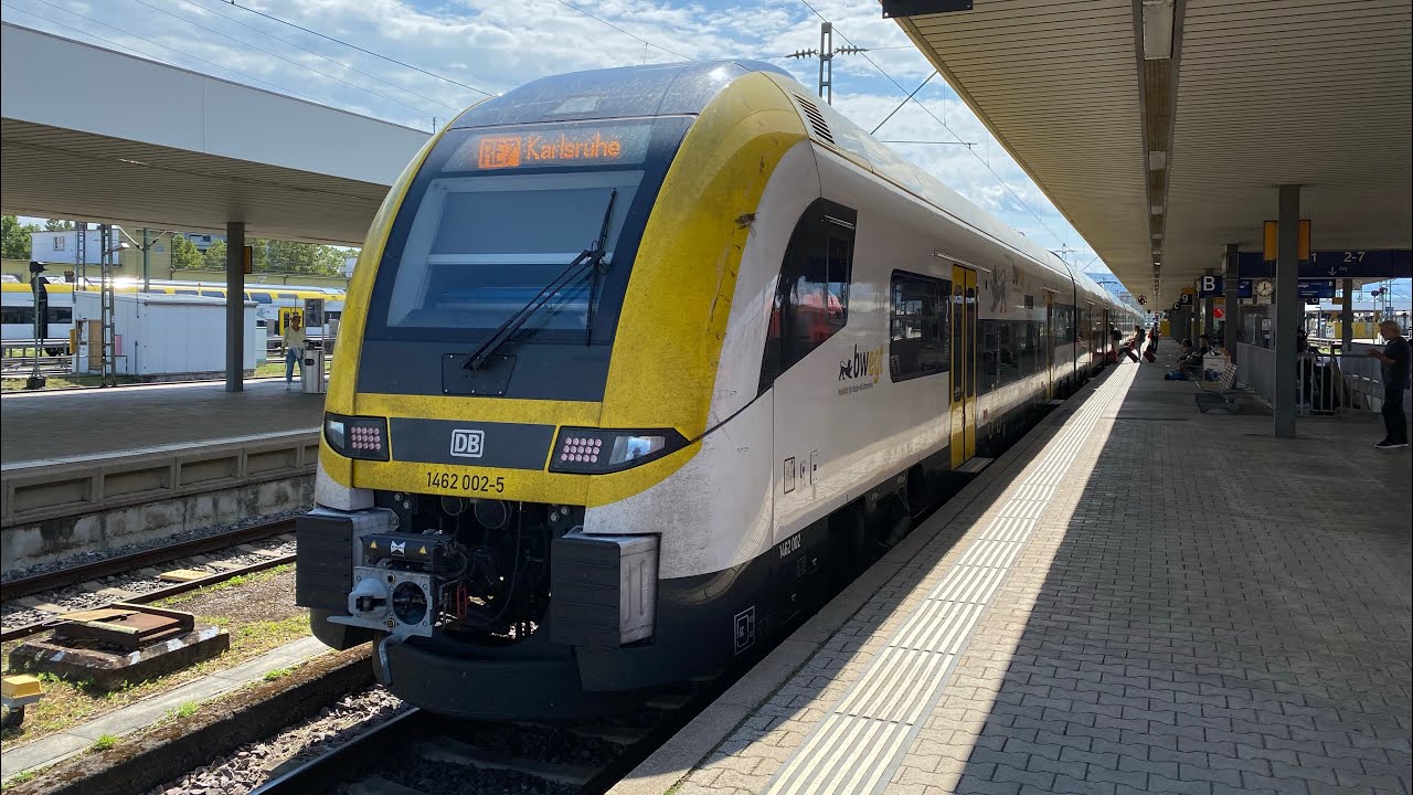 Mit Vmax. 160 km/h und Sound im bwegt Siemens Desiro HC als RE7 von Basel Bad Bf nach Karlsruhe Hbf