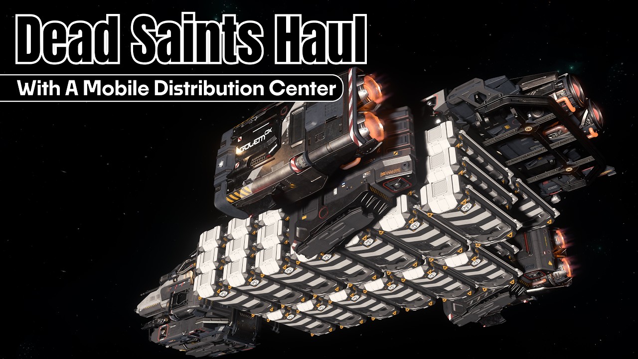 High Paying Dead Saints Haul With A Mobile Distribution Center | Star Citizen Hauling 4.8.1