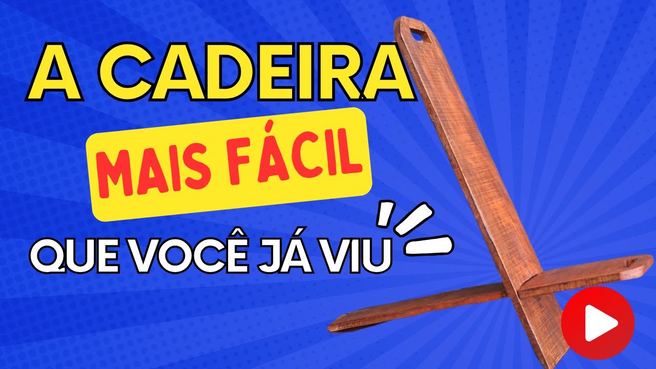 Como fazer uma cadeira viking de madeira de forma rápida, fácil e econômica