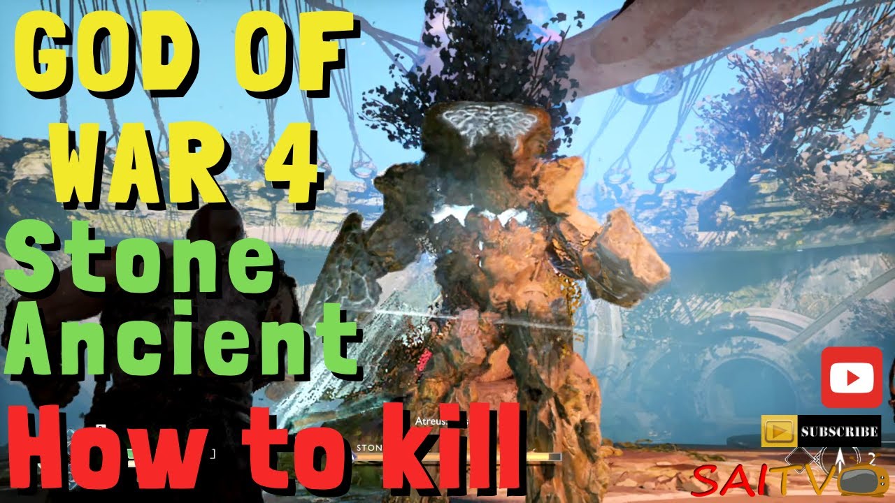 HOW TO KILL STONE ANCIENT GOD OF WAR 4 | Sub - Boss Fight