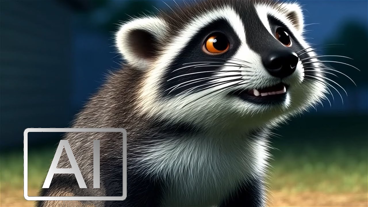 Jack-Jack fighting Raccoon but AI ruins it