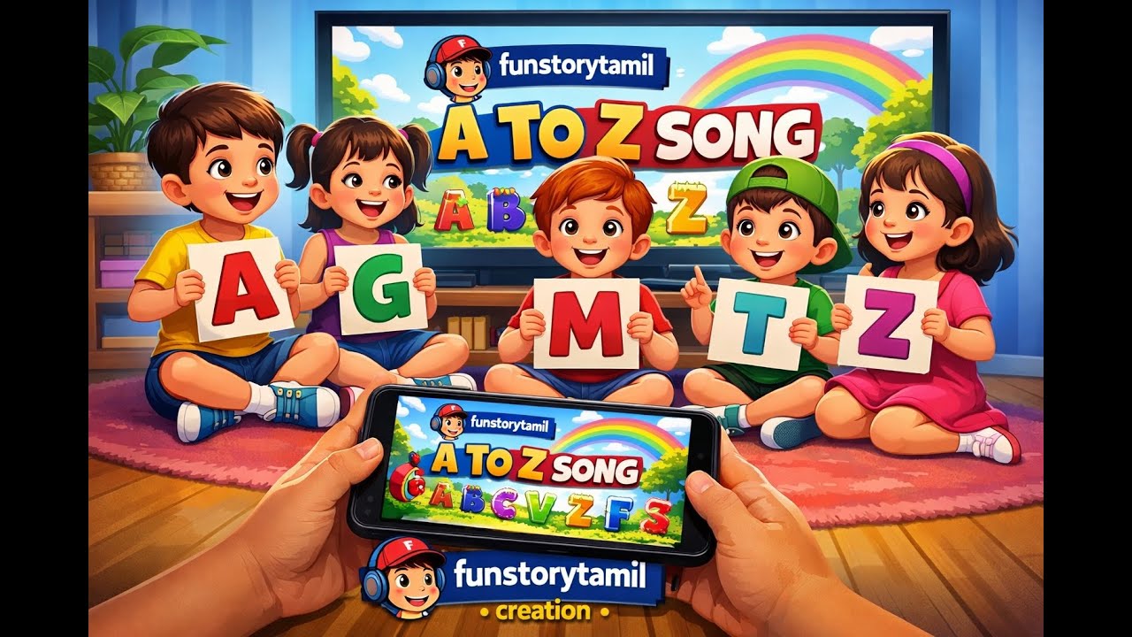 A TO Z SONG #funstorytamil  #kidsstories #quizgames #tamilfairytale #cartoon