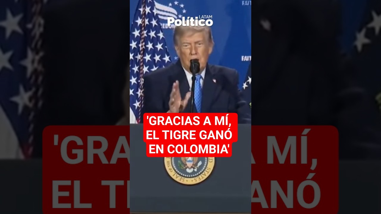 Трамп говорит, что Абелардо де ла Эсприэлья победил на выборах в Колумбии благодаря ему #shorts #...