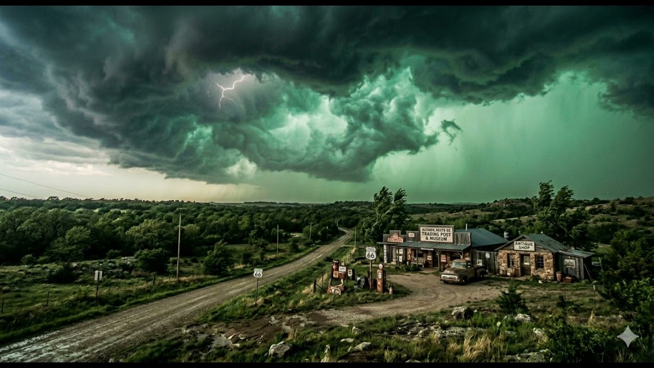 Green sky season. 🌩️🌪️😟