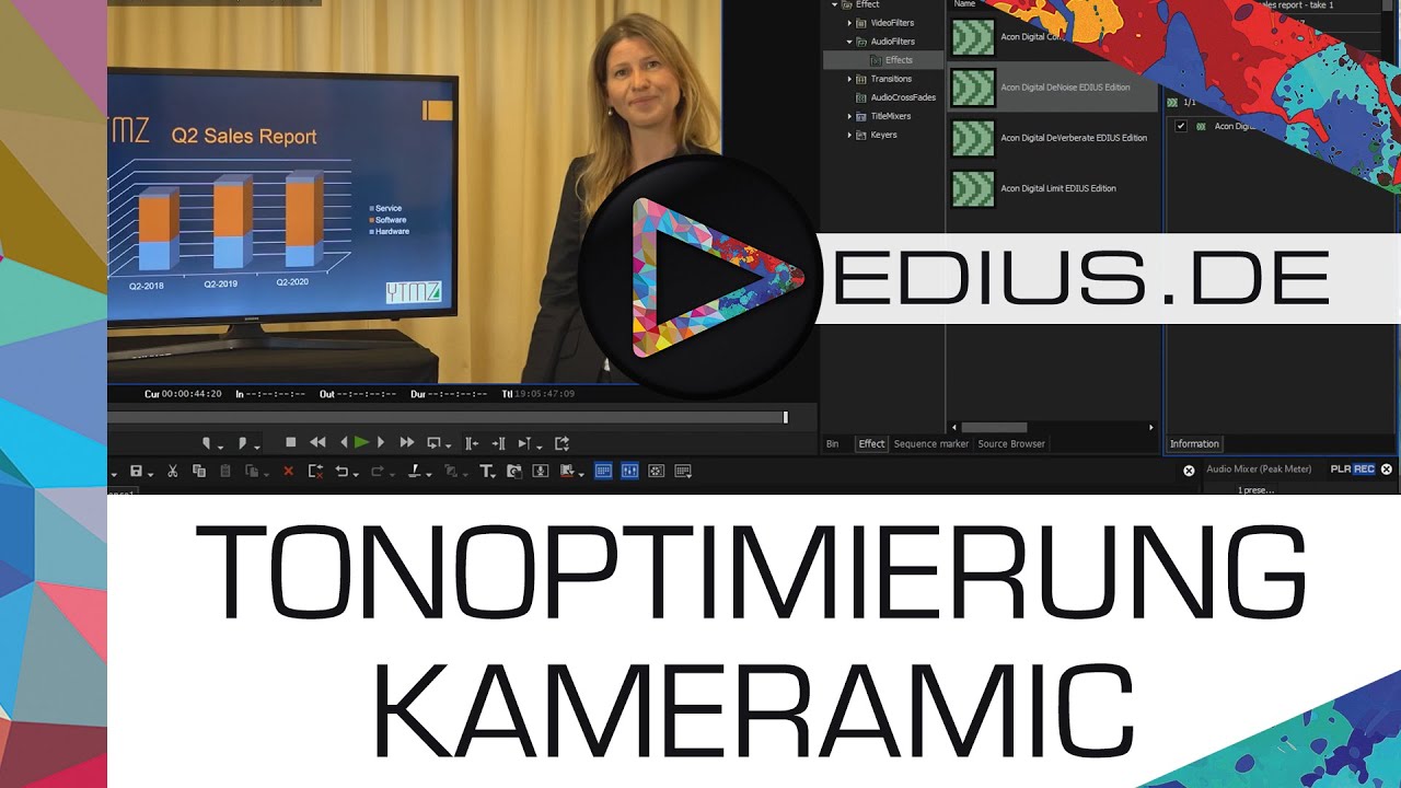 EDIUS.DE Podcast - Tonoptimierung des internen Kameramikrofons